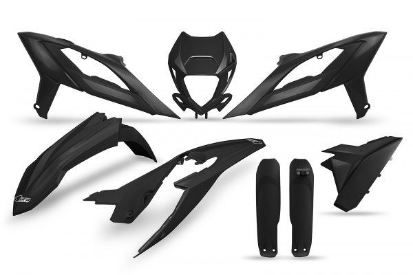 Full Plastic Kit black for Beta RR RACE 2T 250 - RR RACE 2T 300 - RR RACE 4T 350 - RR 4T 400 - RR RACE 2T 125 - RR RACE 2T 2...